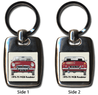 MGB Roadster (Rostyle wheels) 1973-75 Keyring 5